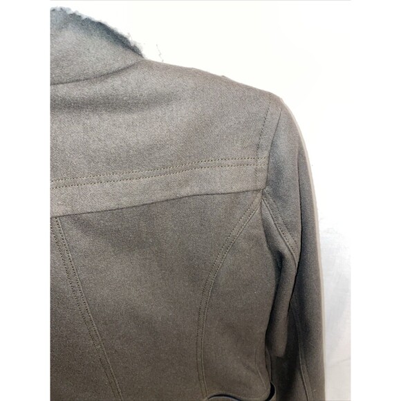 American Eagle Outfitters Women’s Fleece Jacket Size Medium Army Green Outdoors - Picture 10 of 12